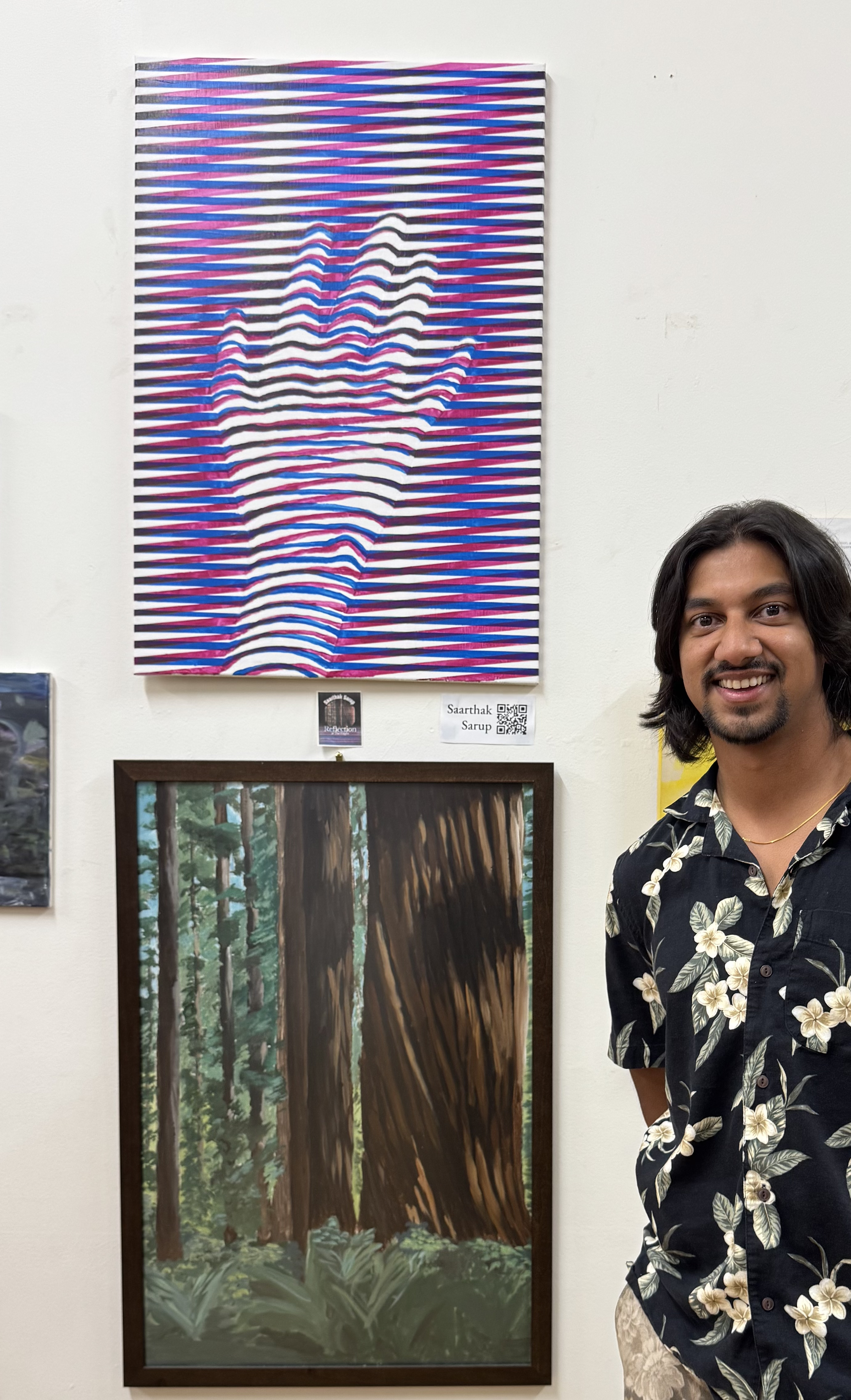 A photo of me and my two pieces, 